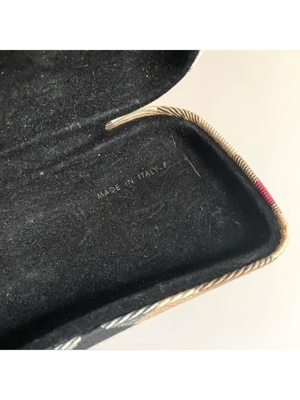 Burberry Nova Check Hard Eyeglasses Sunglasses Glasses Case 🇮🇹